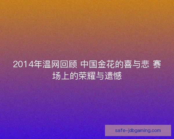 2014年温网回顾 中国金花的喜与悲 赛场上的荣耀与遗憾